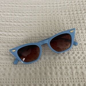 Blue Cat-Eye Sunglasses